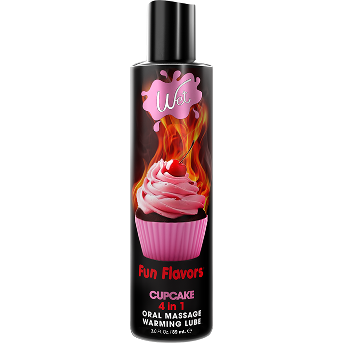Wet Fun Flavored Cupcake 4 in 1  Edible Lubricant